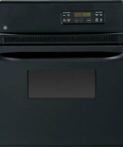 GE - 24" Built-In Single Electric Wall Oven - Black on Black 0