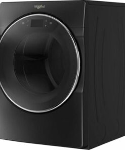 Whirlpool - 7.4 Cu. Ft. Stackable Smart Electric Dryer with Steam and Wrinkle Shield Plus Option - Black Shadow