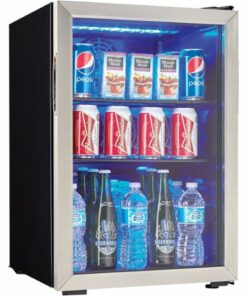 Danby - 95-Can Beverage Cooler - Stainless steel