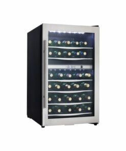 Danby - Designer 38-Bottle Dual Zone Wine Cooler - Stainless steel