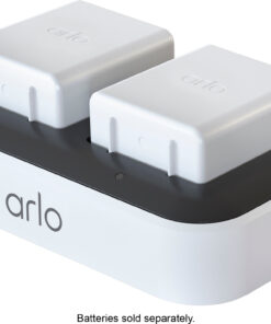 Dual Battery Charger for Arlo Pro 5S 2K, Pro 4, Ultra 2, Ultra, Pro 3 Floodlight, Pro 4 XL, Ultra 2 XL, and Go 2 Cameras - White