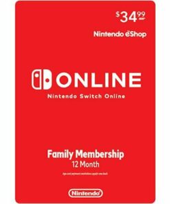 Nintendo Switch Online 12-Month Family Membership [Digital]