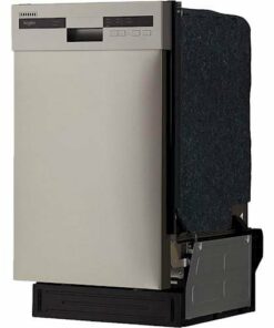 Whirlpool - 18" Front Control Built-In Dishwasher with Stainless Steel Tub - Monochromatic Stainless Steel