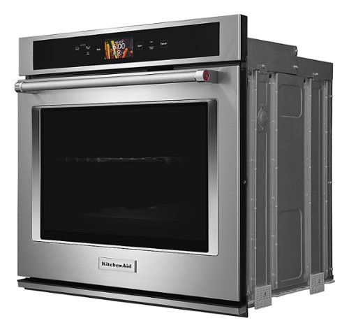 KitchenAid - Smart Oven+ 30" Built-In Single Electric Convection Wall Oven - Stainless steel