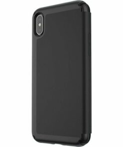 Speck - Presidio Folio LEATHER Case for Apple® iPhone® XS Max - Black