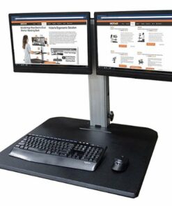 Victor - DC350A Dual Monitor Sit/Stand Desk Converter - Black