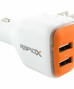 RapidX - DualX Vehicle/Wall USB Charger - Orange