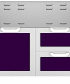 Hestan - Double Drawer and Door Tower Cart for 42" Gas Grills - Lush