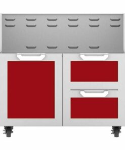 Hestan - Double Drawer and Door Tower Cart for 36" Gas Grills - Matador