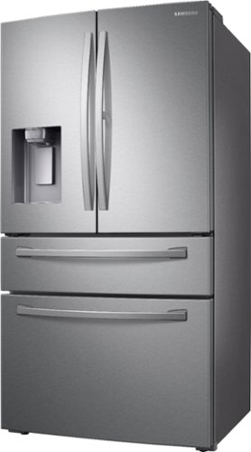 Samsung - 27.8 cu. ft. 4-Door French Door Refrigerator with Food Showcase - Stainless steel