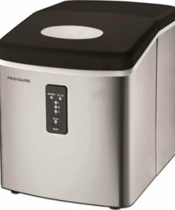 Frigidaire - 14" 26-Lb. Freestanding Icemaker - Stainless steel