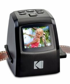 Kodak - Mini Digital Film & Slide Scanner – Converts Film Negatives & Slides to 22 Megapixel JPEG Images – 2.4 LCD Screen - Black