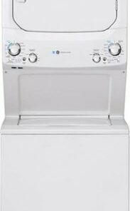 GE - 3.9 Cu. Ft. Top Load Washer and 5.9 Cu.Ft Gas Dryer Laundry Center - White