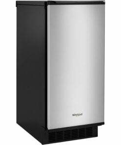 Whirlpool - 15" 29-Lb. Freestanding Icemaker - Stainless steel