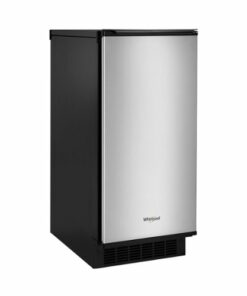 Whirlpool - 15" 50-Lb. Freestanding Icemaker - Stainless steel