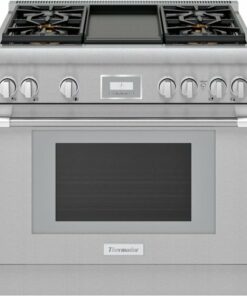 Thermador - ProHarmony 5.0 Cu. Ft. Freestanding Gas Convection Range – Liquid Propane Convertible - Stainless steel 0
