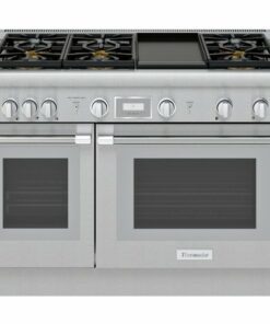 Thermador - Pro Harmony 6.8 Cu. Ft. Freestanding Double Oven Dual Fuel Convection Range with 6 Star Burners and Home Connect Wifi - Stainless steel