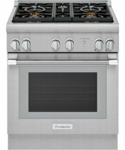 Thermador - ProHarmony 4.4 Cu. Ft. Freestanding Dual Fuel Convection Range with Self-Cleaning and 4 Star Burners - Stainless steel