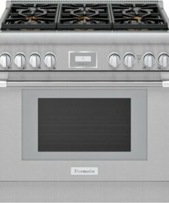 Thermador - ProHarmony 5 Cu. Ft. Freestanding Dual Fuel Convection Range with Self-Cleaning and 6 Star Burners - Stainless steel