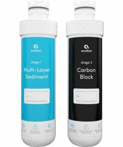 Dual Water Filters for Select Avalon Bottleless Water Coolers - White And Blue