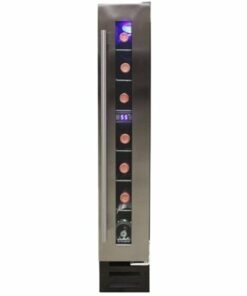 Vinotemp - 7-Bottle Built-In Wine Cooler - Black 0
