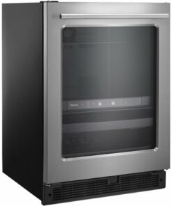 Whirlpool - 14-Bottle Dual Zone Wine Refrigerator - Stainless steel