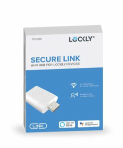 Lockly - Secure Link Wi-Fi Hub and Door Sensor Kit with Plug and Play Install, ETL Certified, Compatible with All USB Power Ports - White