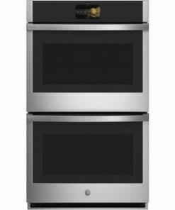 GE Profile - 30" Smart Built-In Double Electric Convection Wall Oven with Air Fry & Precision Cooking - Stainless steel