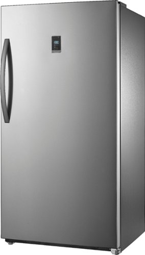 Insignia™ - 17 Cu. Ft. Garage Ready Convertible Upright Freezer - Stainless steel