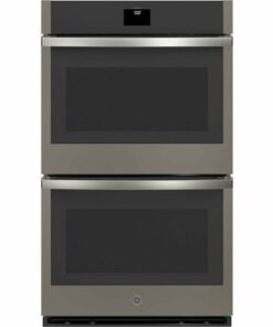 GE - 30" Built-In Double Electric Convection Wall Oven - Slate