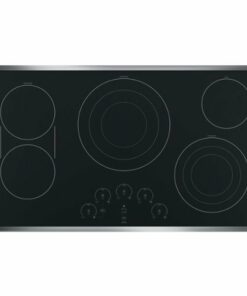 Café - 36" Electric Cooktop - Stainless Steel on Black
