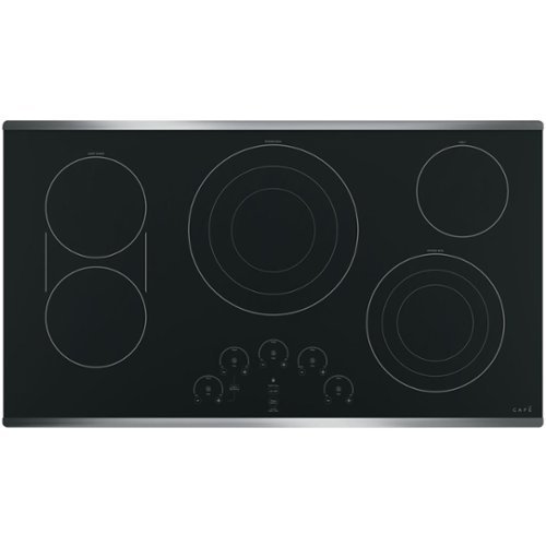 Café - 36" Electric Cooktop - Stainless Steel on Black