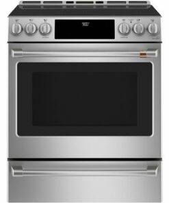 Café - 5.7 Cu. Ft. Slide-In Electric Induction Convection Range - Stainless steel