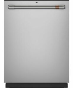 Café - 24" Top Control Tall Tub Built-In Dishwasher with Stainless Steel Tub and Silverware Jets - Stainless steel