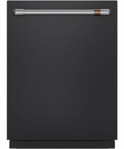 Café - 24" Top Control Tall Tub Built-In Dishwasher with Stainless Steel Tub - Matte Black