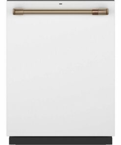 Café - 24" Top Control Tall Tub Built-In Dishwasher with Stainless Steel Tub - Matte White