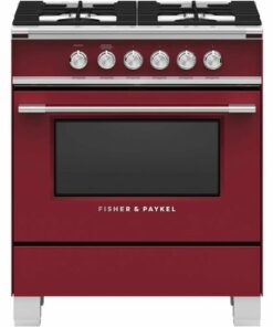 Fisher & Paykel - 3.5 Cu. Ft. Freestanding Gas Range - Red