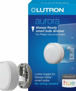 Lutron - Aurora Smart Bulb Dimmer Switch for Philips Hue Smart Bulbs - White