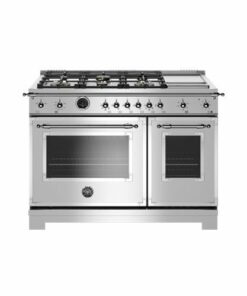 Bertazzoni - Self-Cleaning Freestanding Double Oven Dual Fuel Convection Range - Stainless steel 2