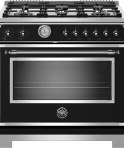 Bertazzoni - Heritage Series 5.9 Cu. Ft. Freestanding Gas Convection Range - Black