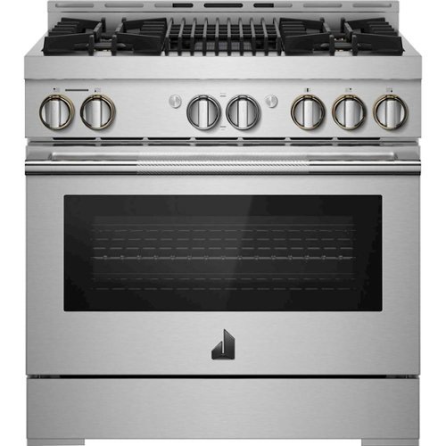 JennAir - RISE 5.1 Cu. Ft. Freestanding Gas Convection Range - Stainless steel
