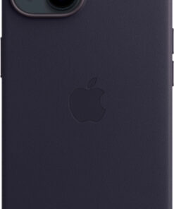 Apple - iPhone 14 Leather Case with MagSafe - Ink