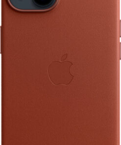 Apple - iPhone 14 Leather Case with MagSafe - Umber