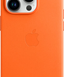 Apple - iPhone 14 Pro Leather Case with MagSafe - Orange