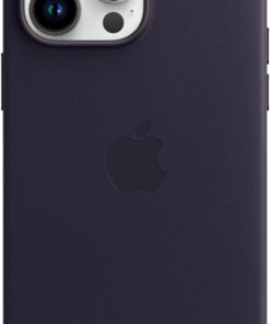 Apple - iPhone 14 Pro Max Leather Case with MagSafe - Ink