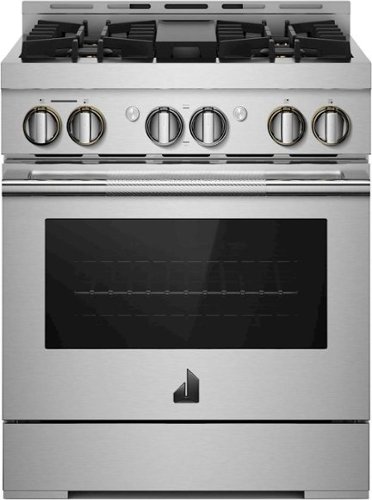 JennAir - RISE 4.1 Cu. Ft. Self-Cleaning Freestanding Gas Convection Range - Stainless steel