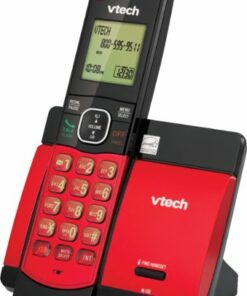 VTech - CS5119-16 DECT 6.0 Expandable Cordless Phone System - Red