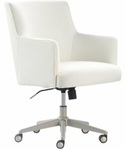 Finch - Belmont Modern Twill Home Office Chair - Gray/Ivory