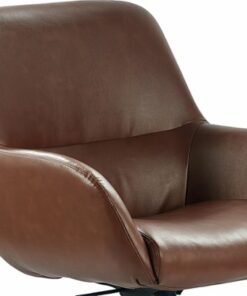 Finch - Forester Modern Bonded Leather Office Chair - Cognac Brown