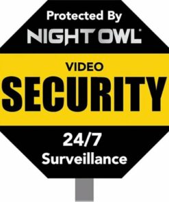 Night Owl - Reflective Outdoor Yard Stake Sign (1-Pack)